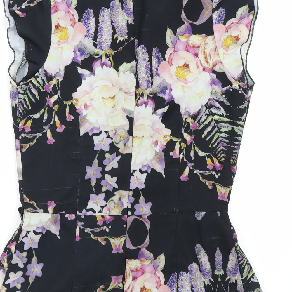 A wear Womens Multicoloured Floral Basic Blouse Size 8