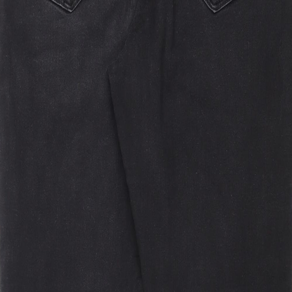 Dorothy Perkins Womens Black Denim Skinny Jeans Size 14 L28 in