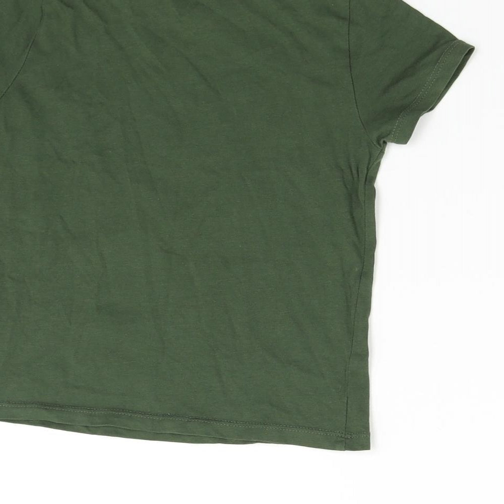 Primark Boys Green Basic T-Shirt Size 3-4 Years