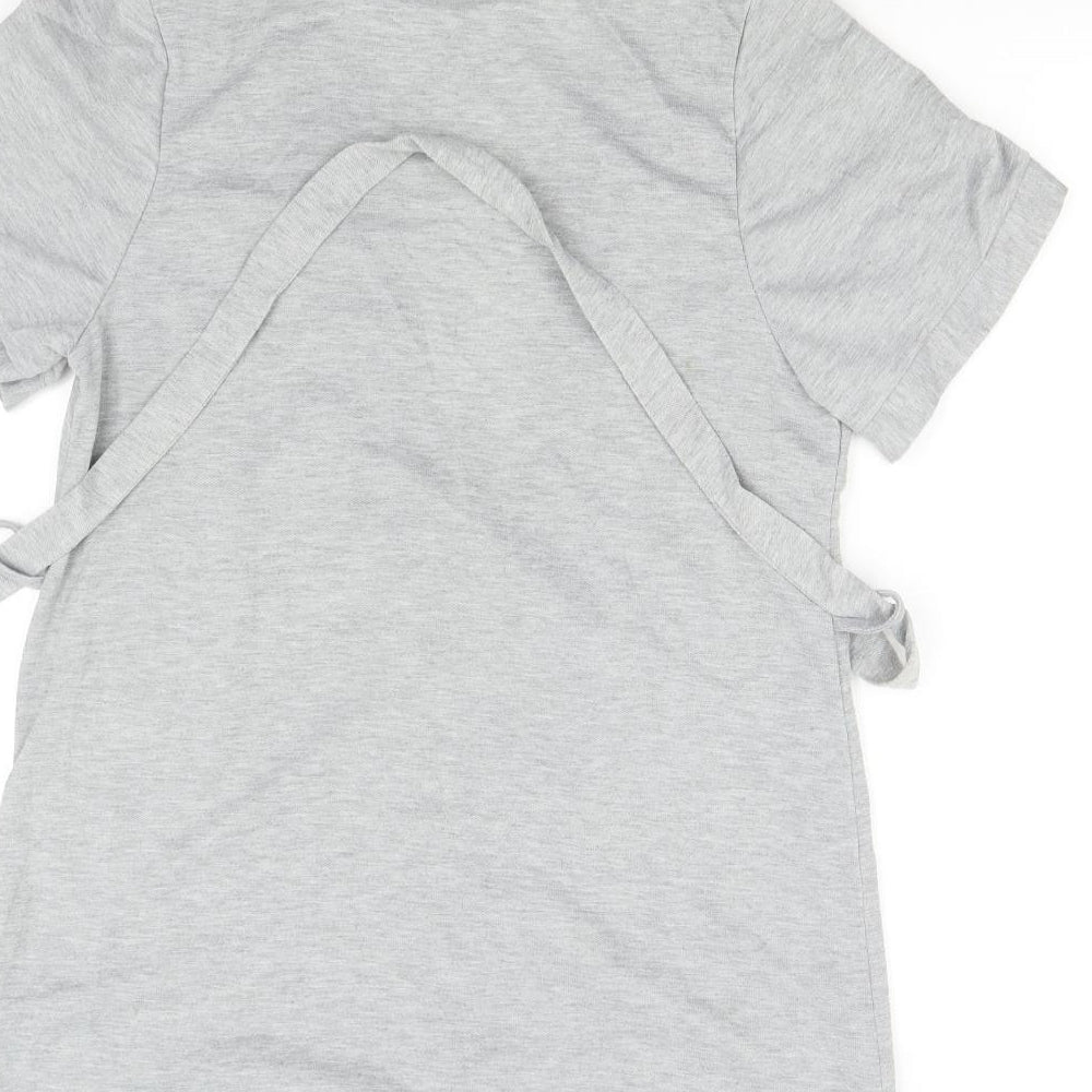MRP Womens Grey Solid Robe Size 12