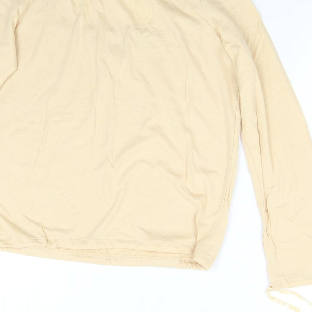 Cote Femme Womens Beige Basic T-Shirt Size 38