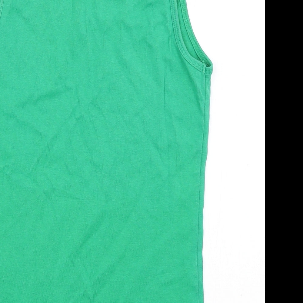 Hot Options Womens Green Basic Tank Size 12