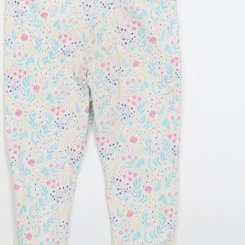 Sergeant Major Baby White Floral Capri Trousers Size 18 Months
