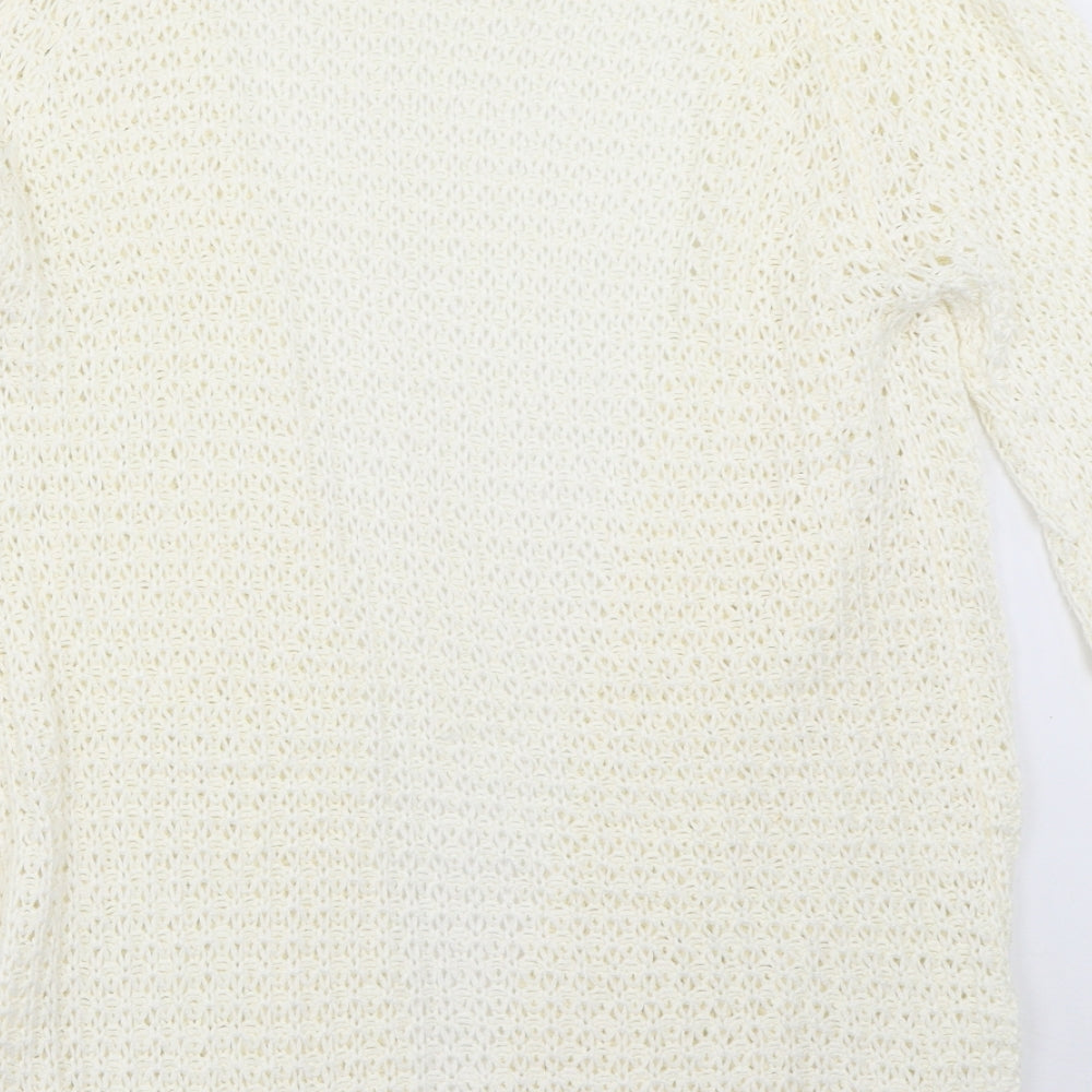 Select Womens Ivory Cardigan Jumper Size 12