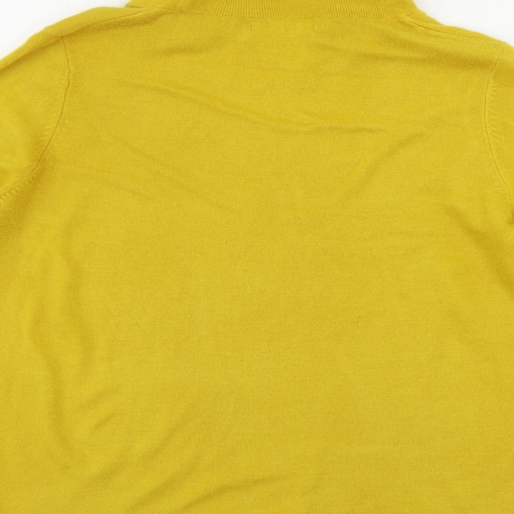 Bonmarché Womens Yellow Pullover Jumper Size S