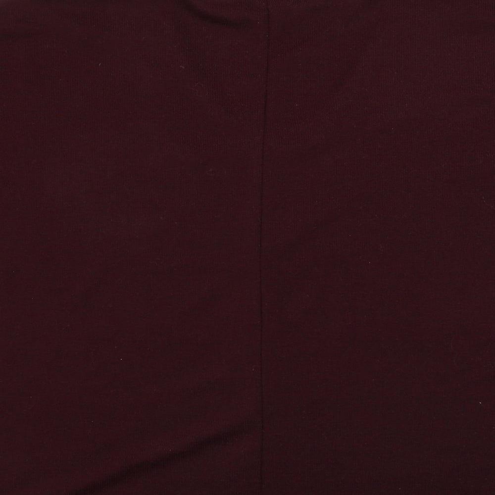 New Look Womens Purple Basic T-Shirt Size S
