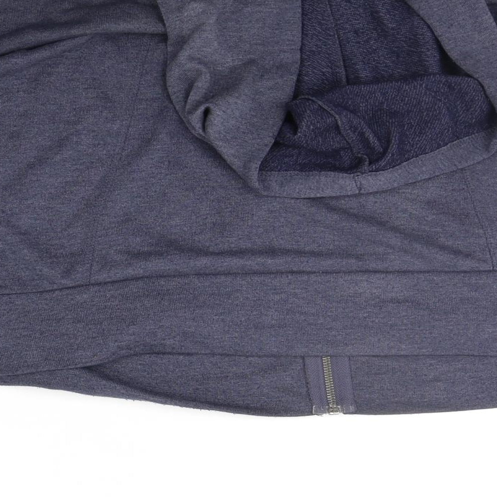 H&M Womens Blue Full Zip Jumper Size M