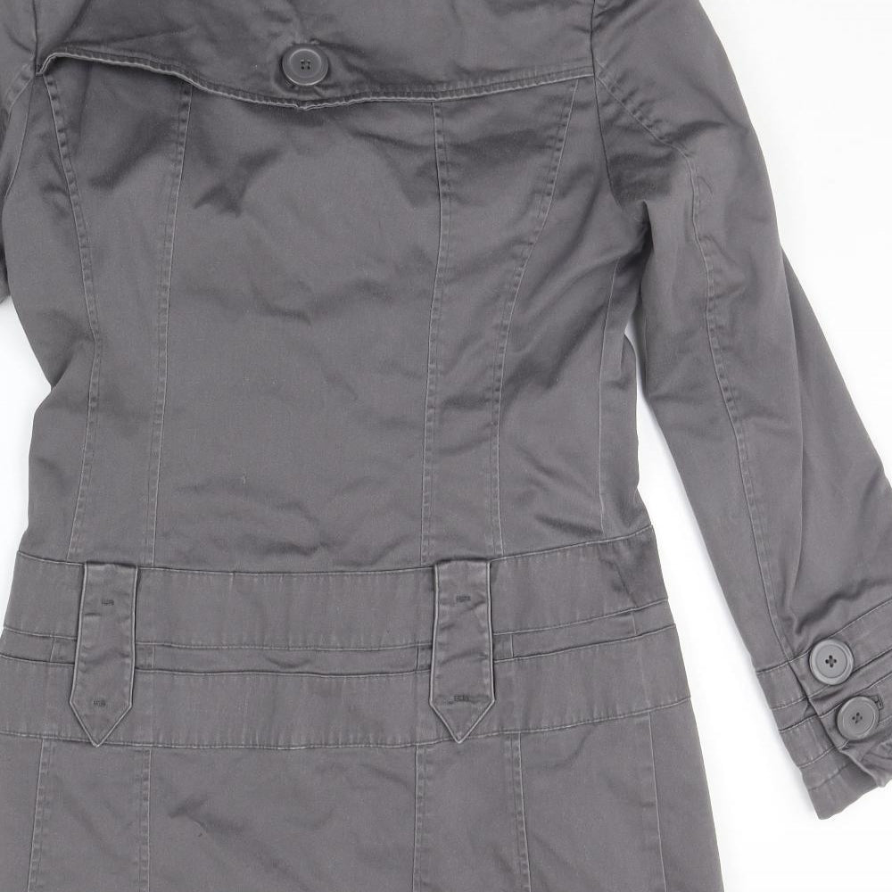 Frida G Womens Grey Jacket Coat Size 10