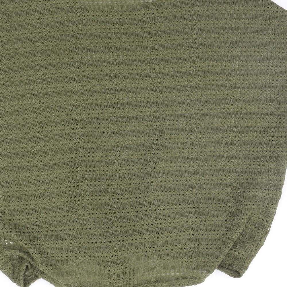 H&M Womens Green Pullover Jumper Size M