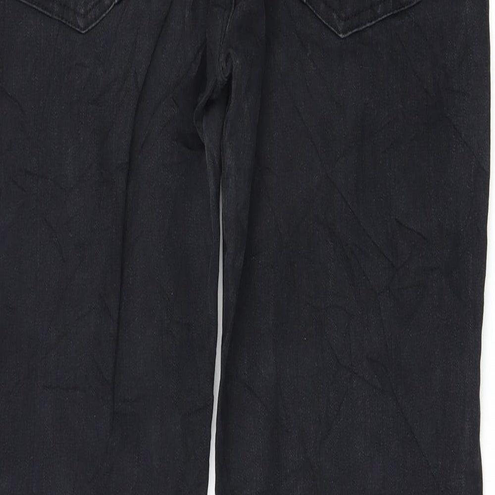 Preworn Womens Black Straight Jeans Size 2XL L25 in