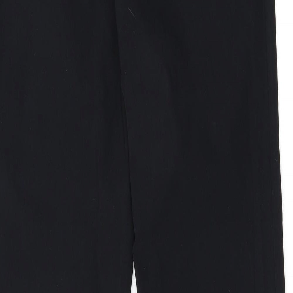 Amranto Womens Black Trousers Size 16 L30.5 in