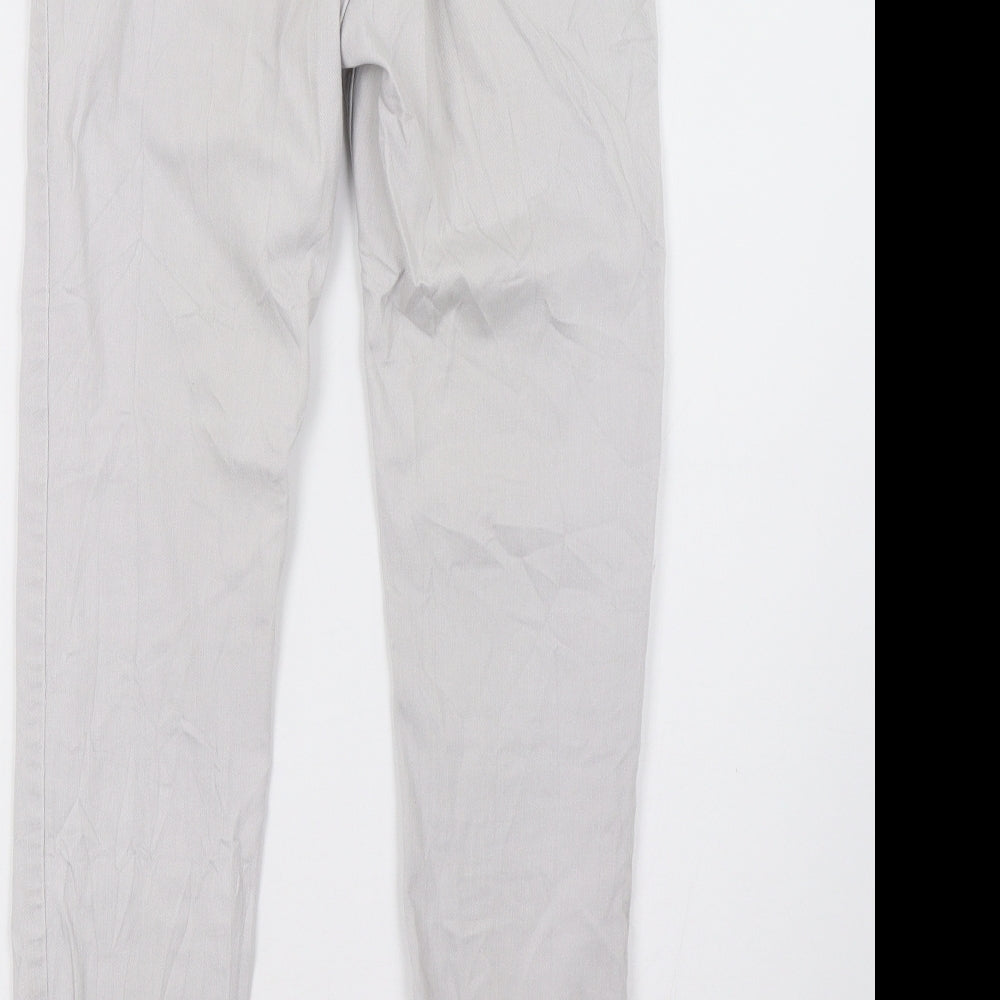H&M Womens Grey Skinny Jeans Size 8 L30 in