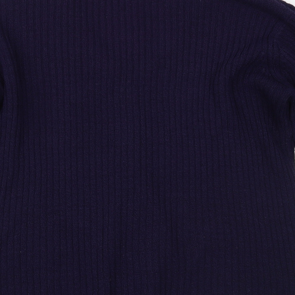 Bonmarché Womens Purple Cardigan Jumper Size M