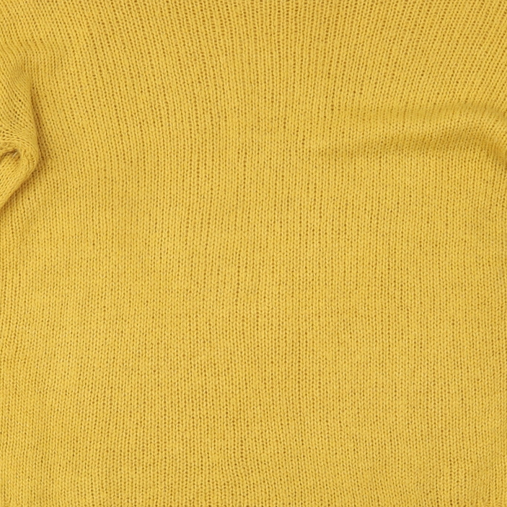 New Look Womens Yellow Pullover Jumper Size S