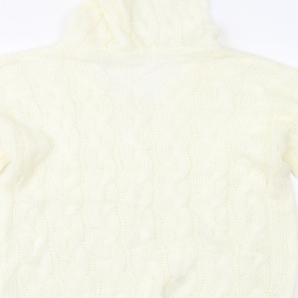 Preworn Womens Ivory Pullover Hoodie Size L