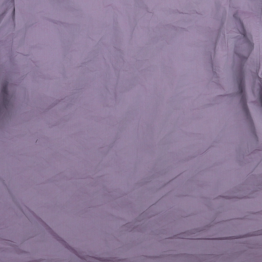 Florence & Fred Mens Purple Button-Up Size M