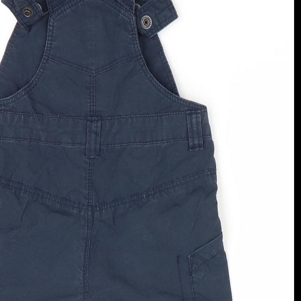 Beneton Boys Blue Dungaree One-Piece Size 9-12 Months
