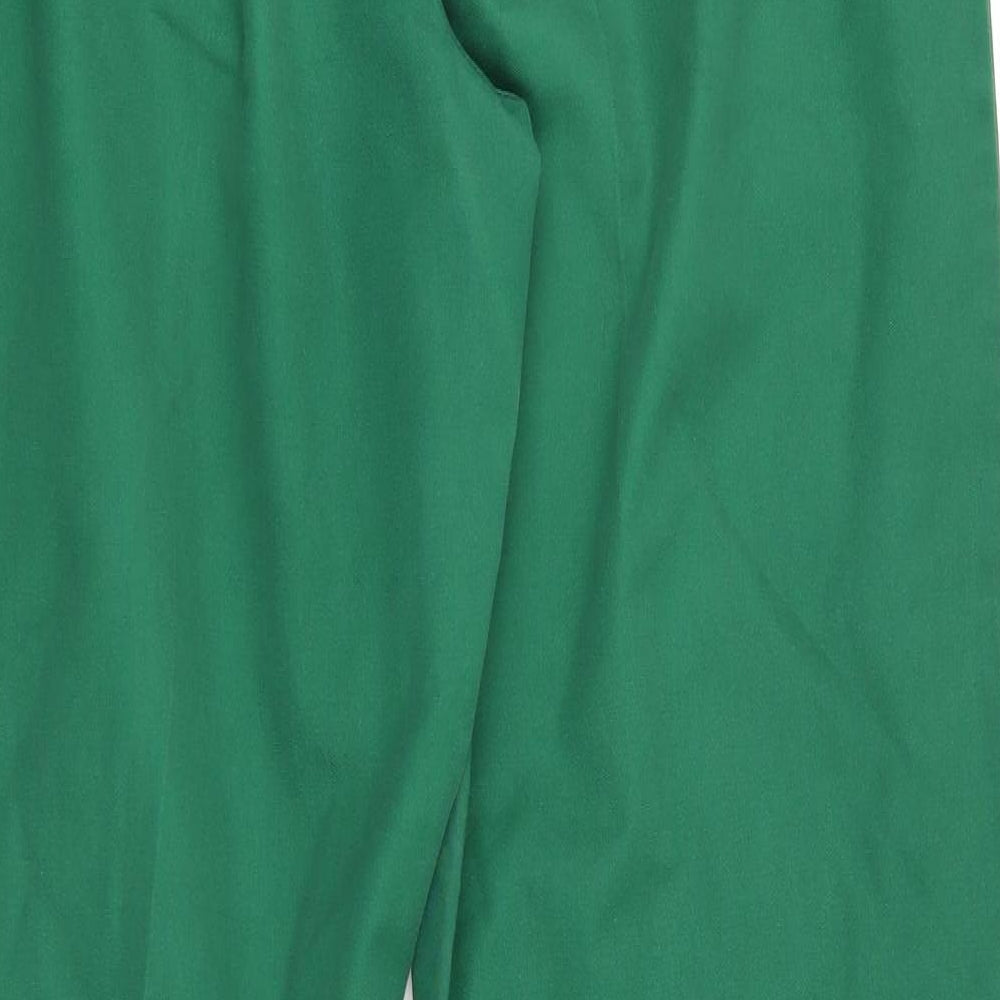 Alexander Womens Green Trousers Size 10 L31 in - Back Elastication Work Trousers