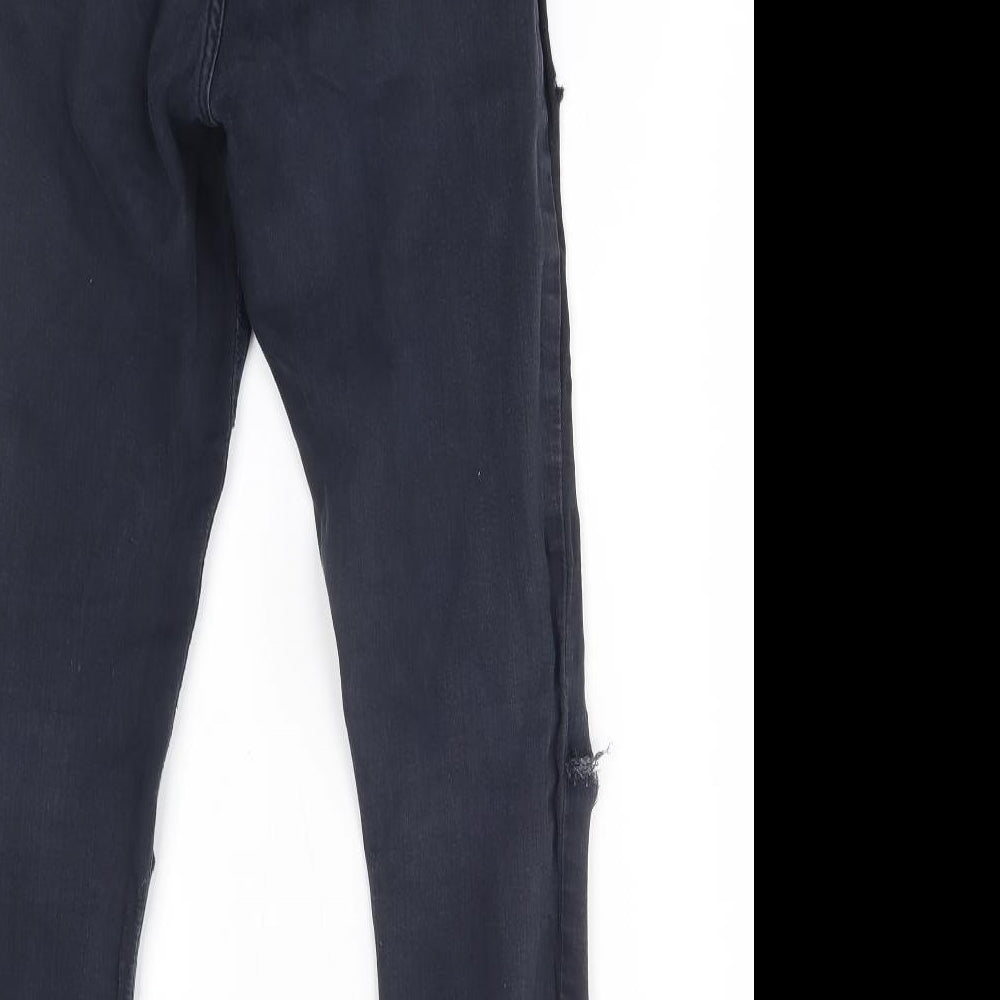 Topshop Womens Blue Skinny Jeans Size 28 in L30 in