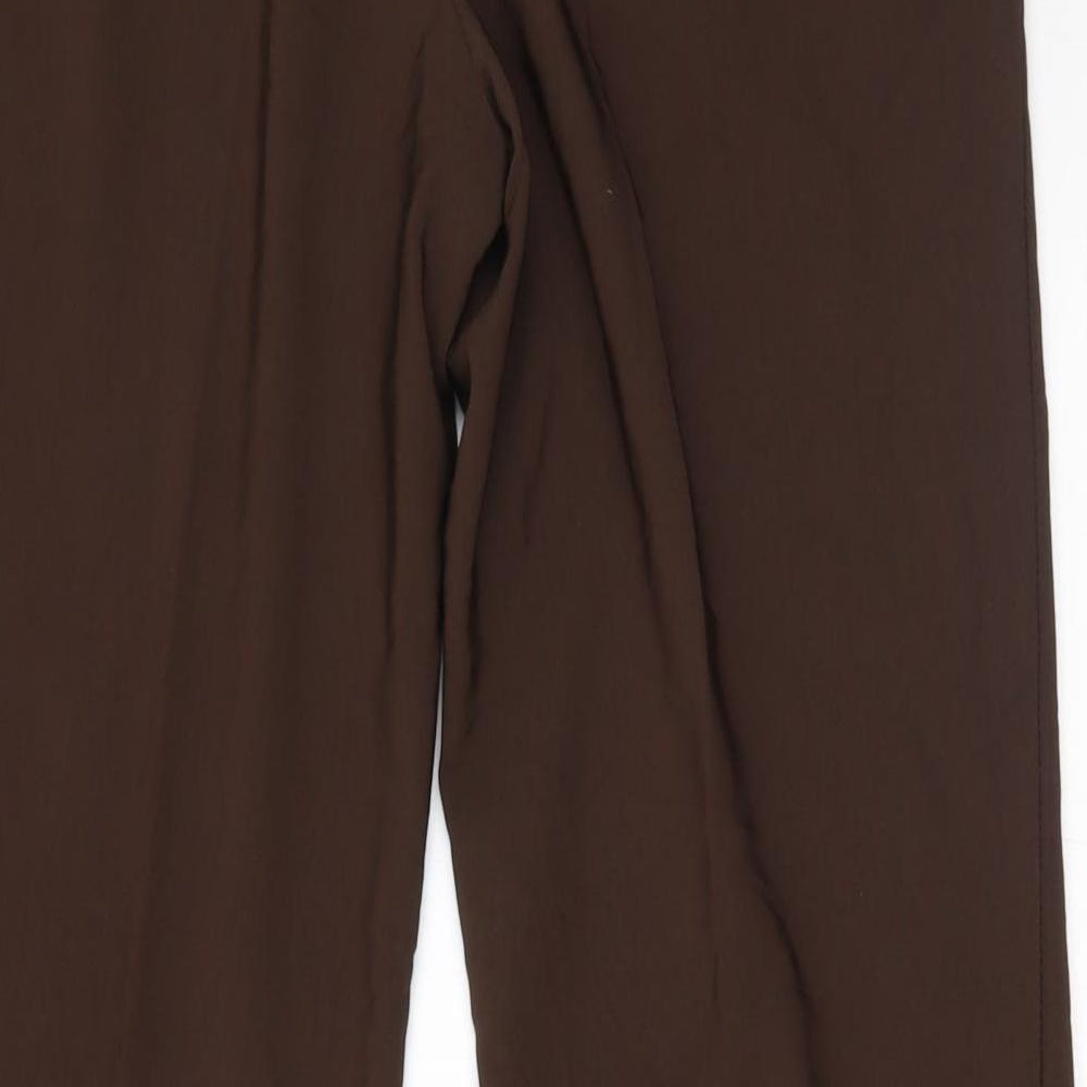 liqua Womens Brown Trousers Size 16 L29 in