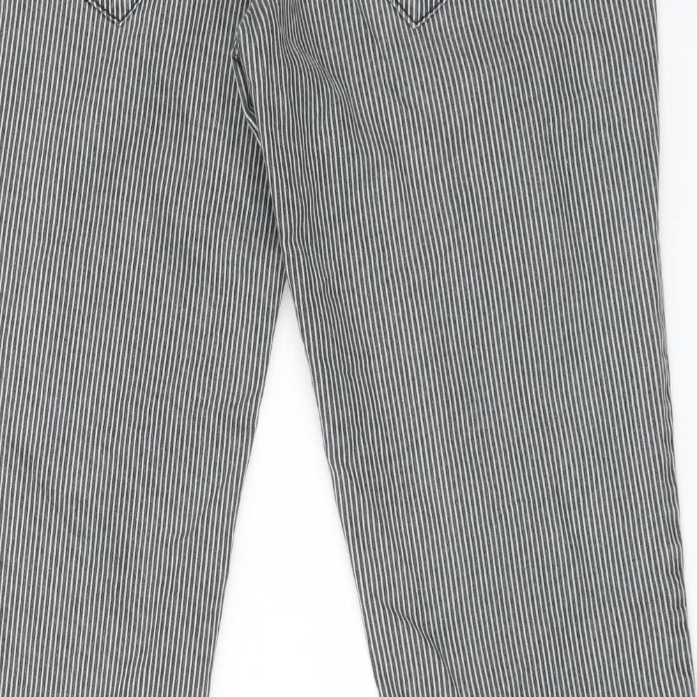 4Wards Womens Multicoloured Striped Straight Jeans Size 30 L29 in