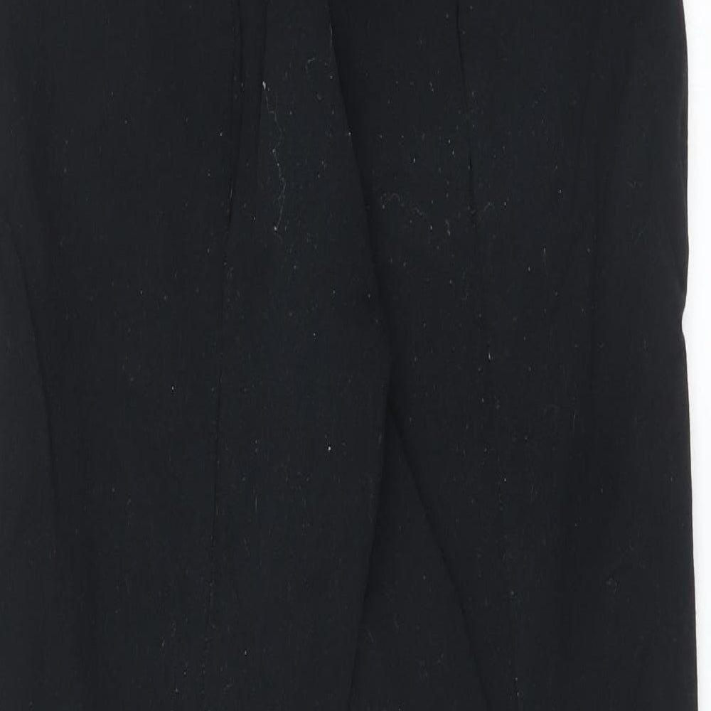 Marks & Spencer Womens Black Trousers Size 8 L25 in