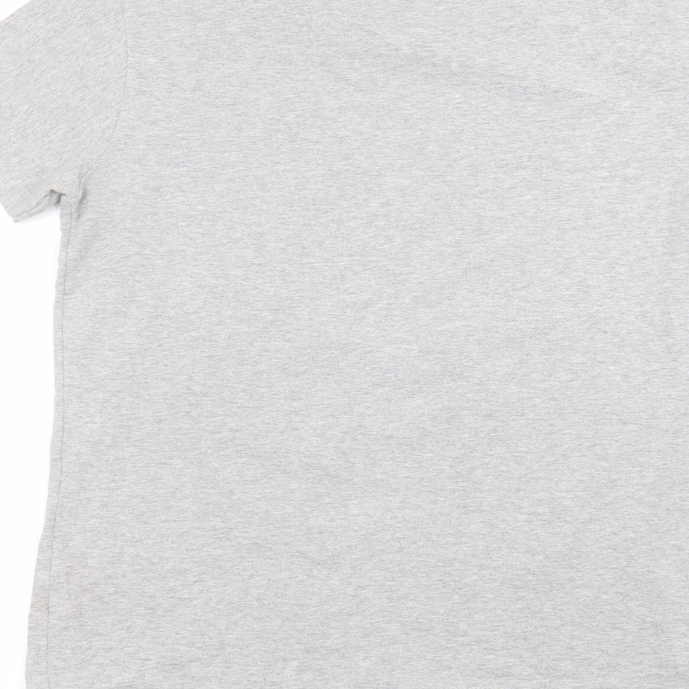 Preworn Womens Grey Basic T-Shirt Size L