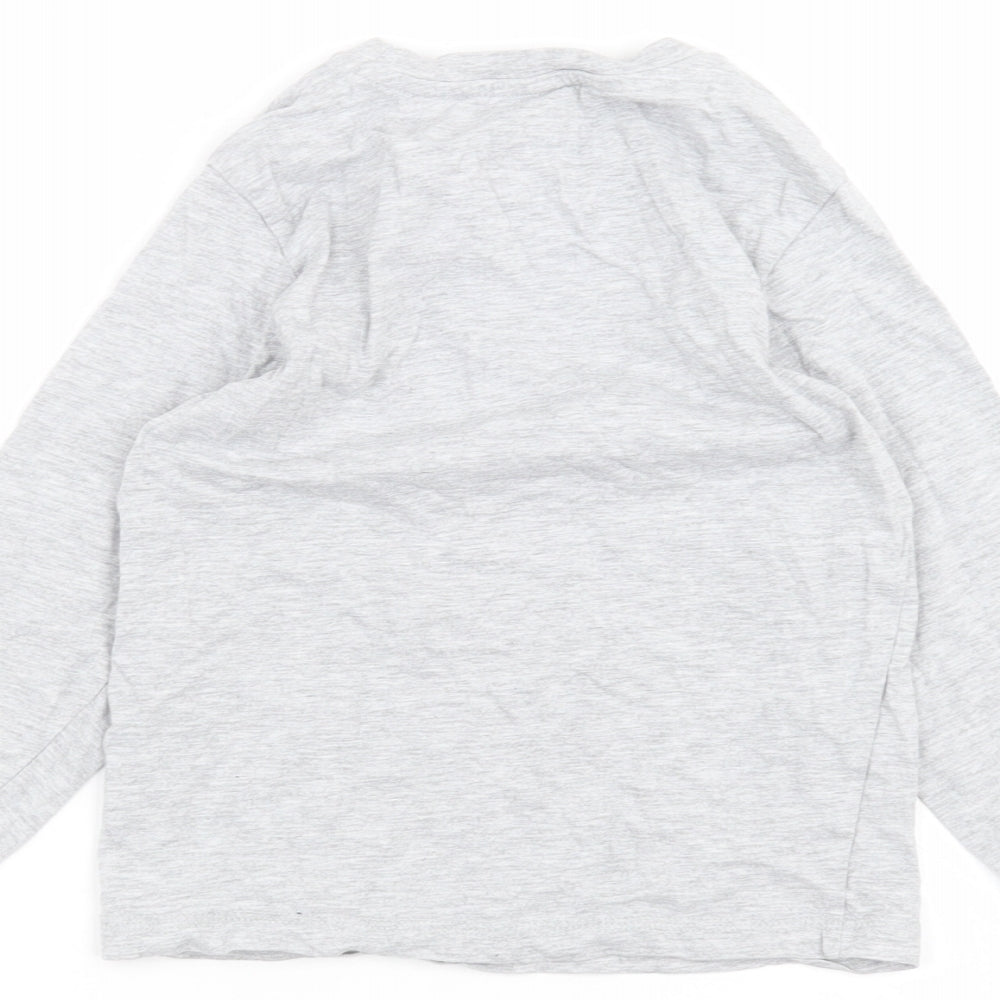 Matalan Boys Grey Basic T-Shirt Size 7 Years