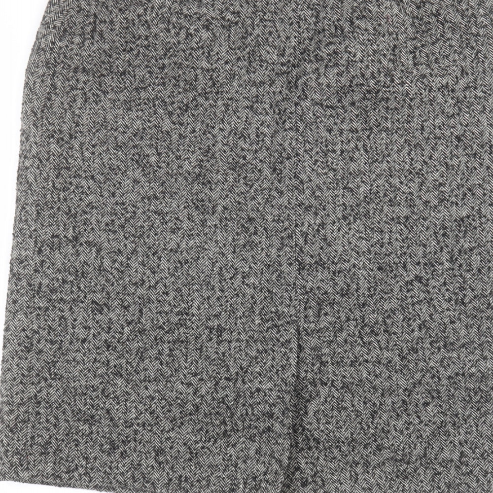 paul separates Womens Grey A-Line Skirt Size 12