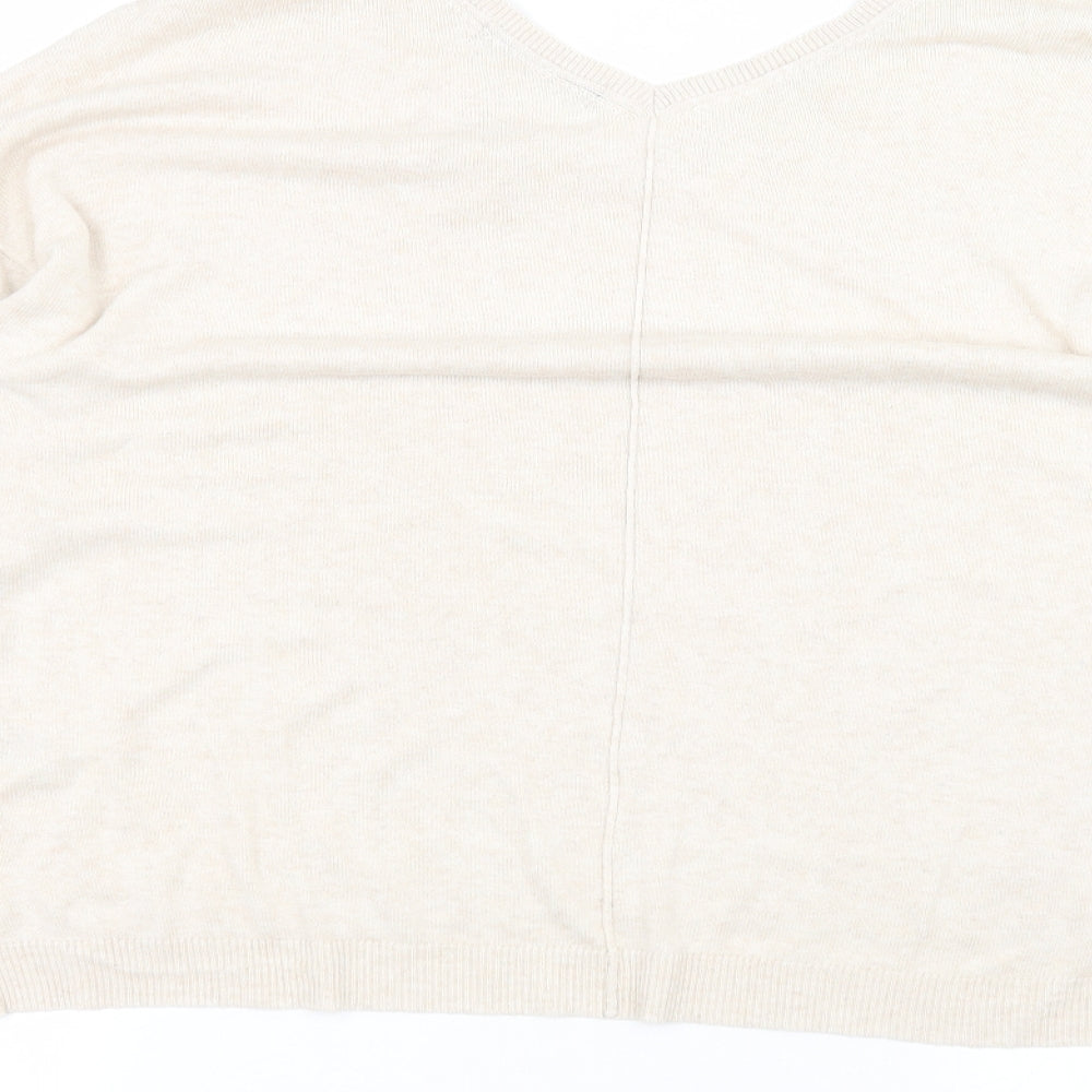 Marks and Spencer Womens Beige Pullover Jumper Size 18