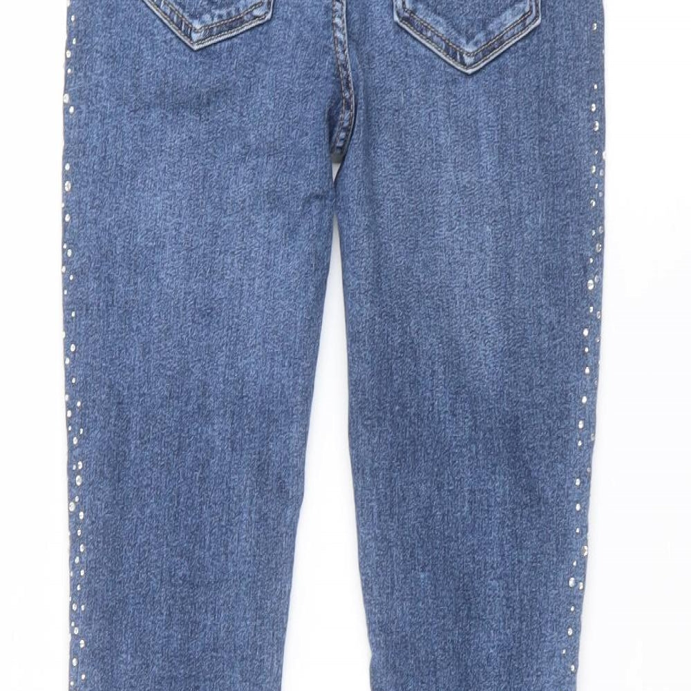 H&M Girls Blue Skinny Jeans Size 11-12 Years