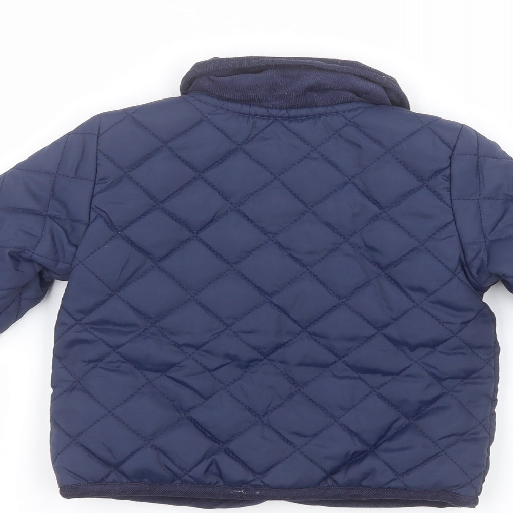 F&F Baby Blue Pea Coat Coat Size 6-9 Months
