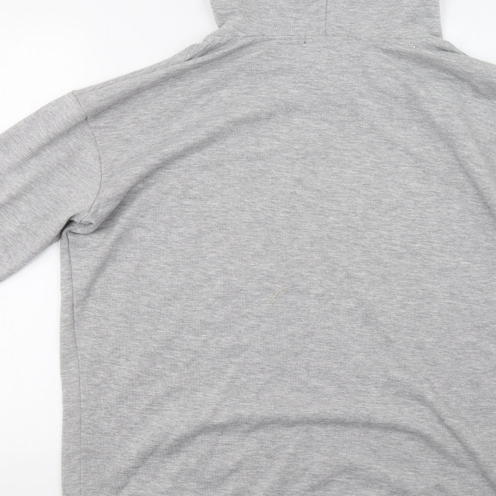 Pretty Little Thing Womens Grey Pullover Hoodie Size 8