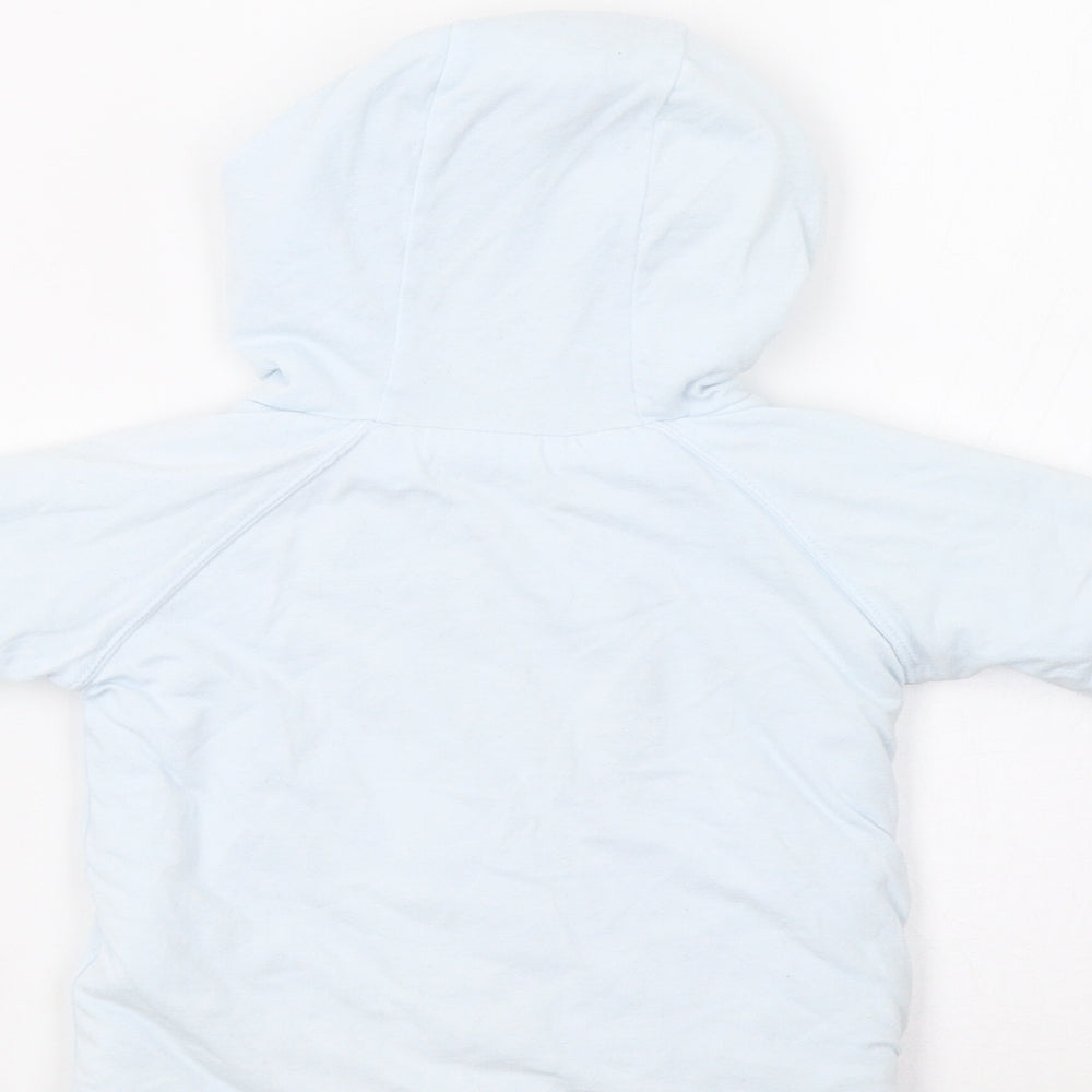 French Connection Baby Blue Striped Overcoat Coatigan Size 6-9 Months