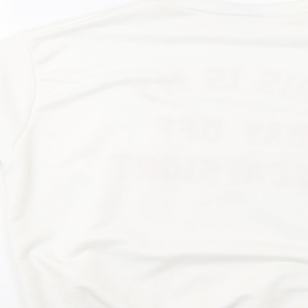 Oui Womens White Pullover Sweatshirt Size L - Day Off