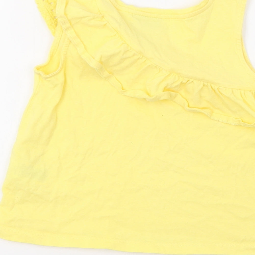 Matalan Girls Yellow Basic Tank Size 7 Years