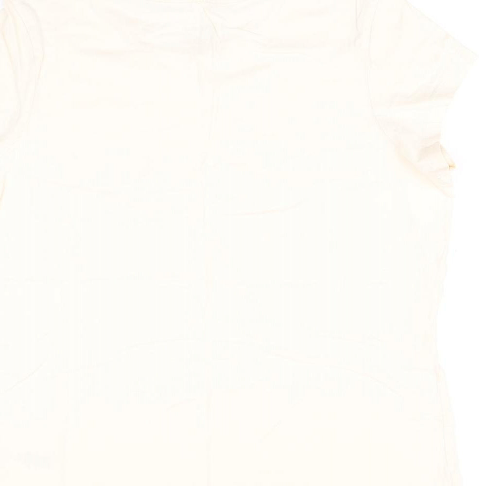 Nutmeg Womens Beige Pyjama Top Size 12