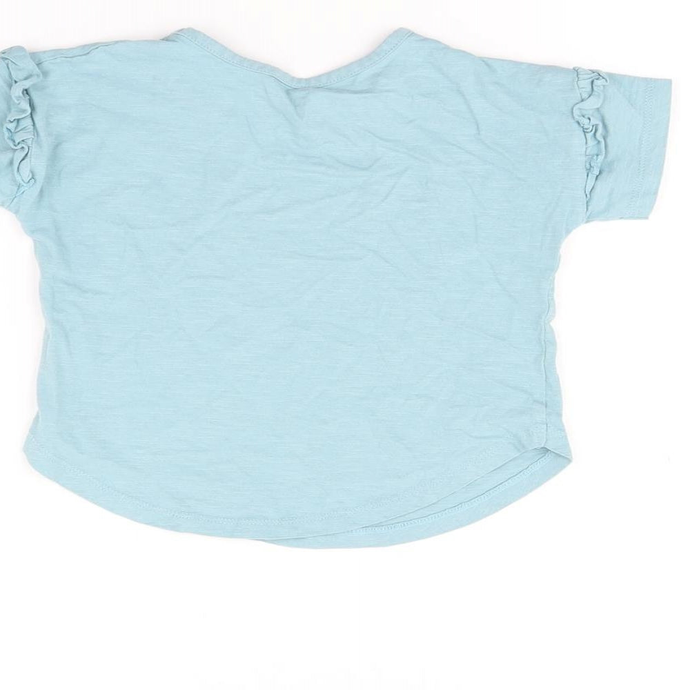 TU Girls Blue Basic T-Shirt Size 3 Years