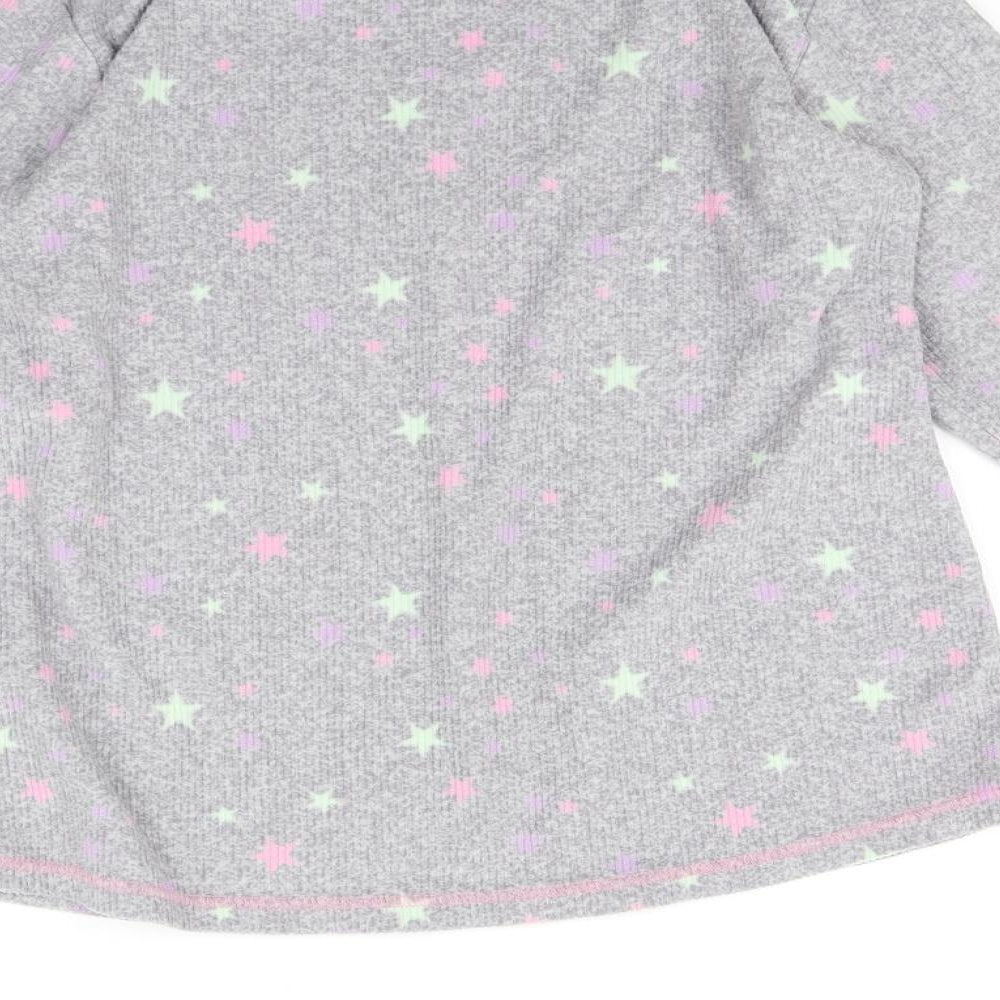 George Girls Grey Pyjama Top Size 12 Years - Star print
