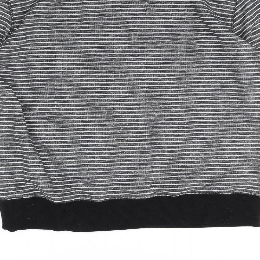 Cedarwood State Mens Grey Striped Pullover Jumper Size XL