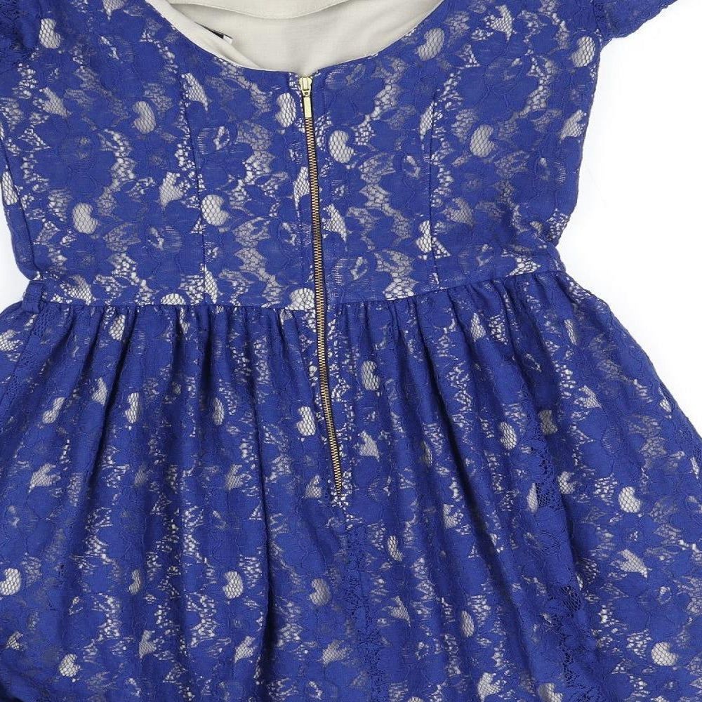 Closet Womens Blue Fit & Flare Size 12