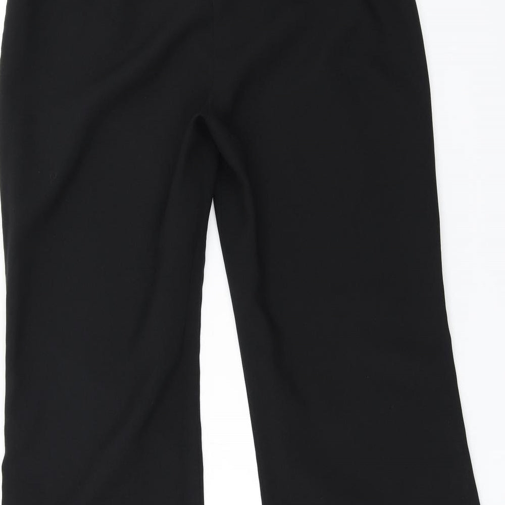F&F Womens Black Trousers Size 12 L27 in