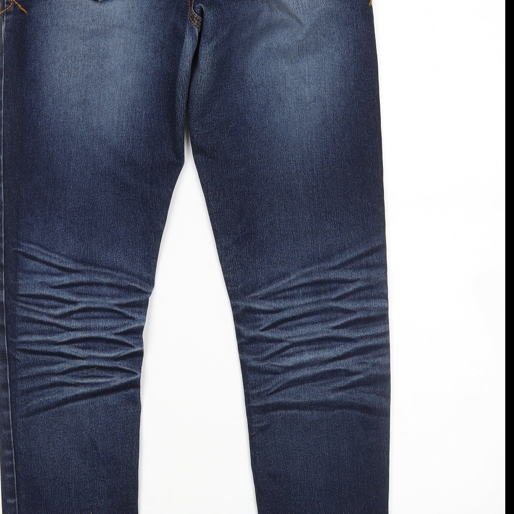 Yessica Womens Blue Skinny Jeans Size 10 L27 in