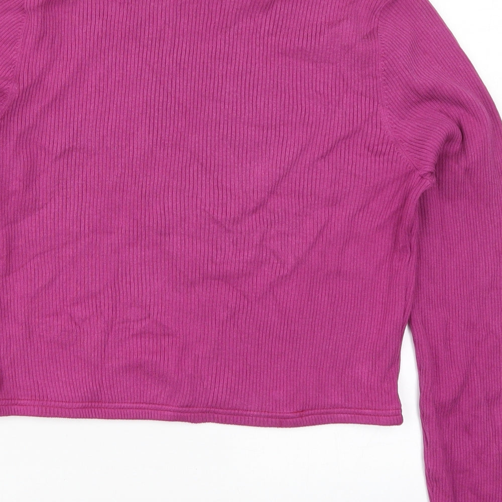 Preworn Womens Pink Knit Pullover Jumper Size L
