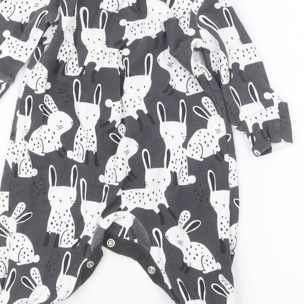 NEXT Girls Black Geometric Babydoll One Piece Size 0-3 Months