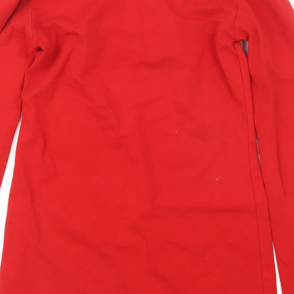 YLondon Womens Red Basic T-Shirt Size S