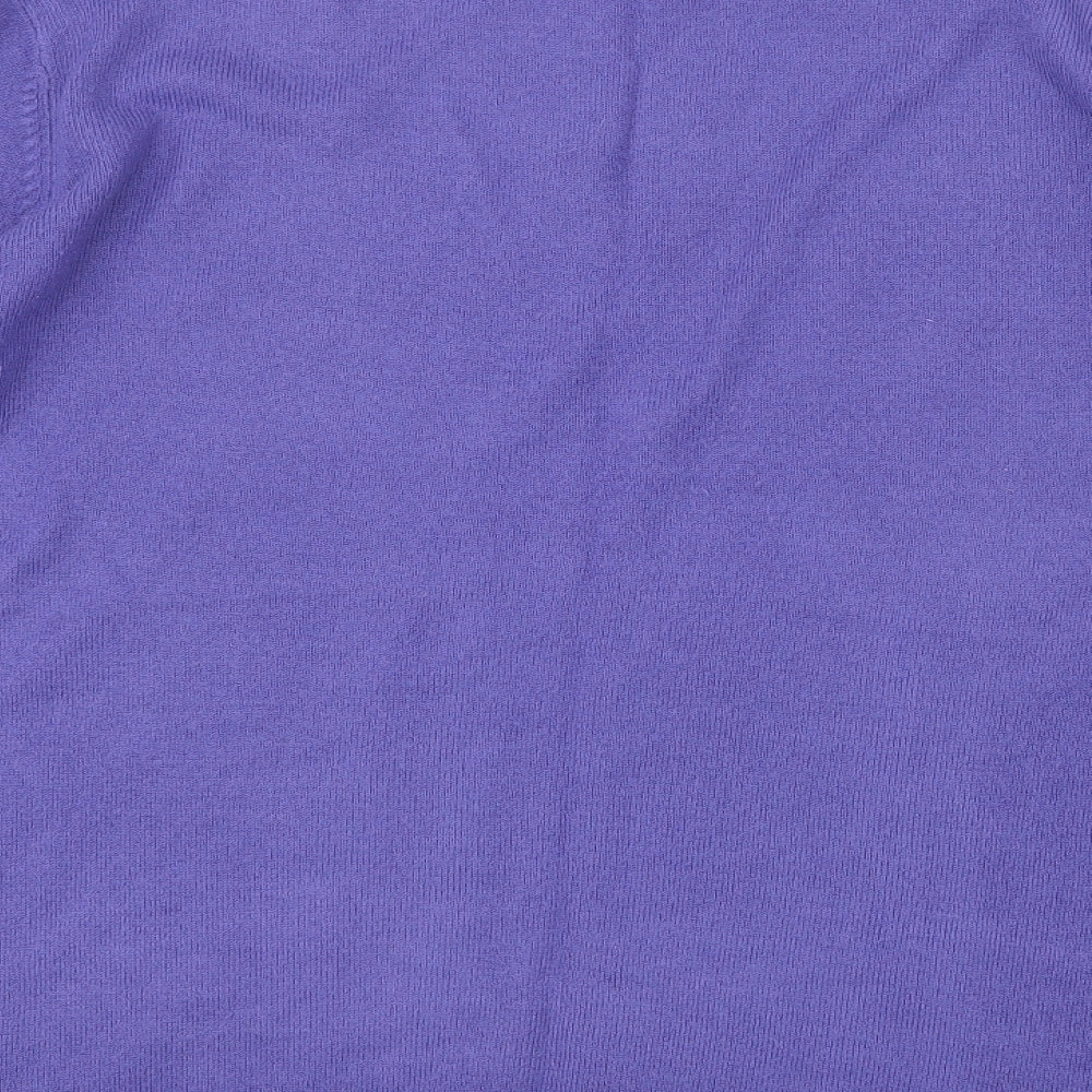 Bonmarché Womens Purple Knit Pullover Jumper Size L