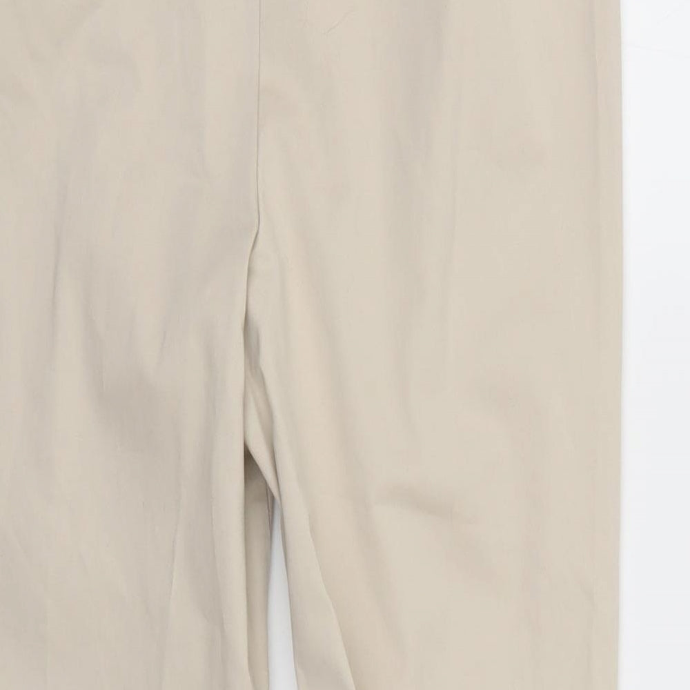 m&S Womens Beige Trousers Size 10 L26 in