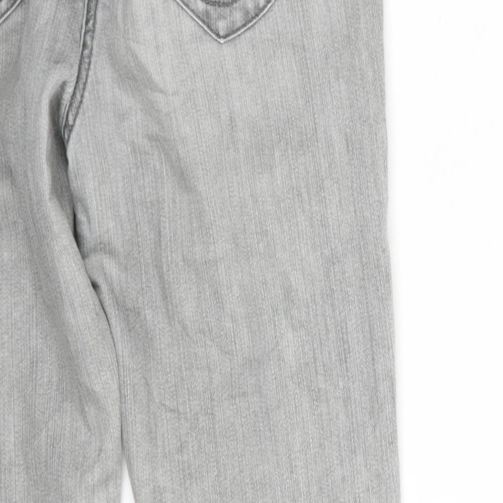 Taifun Womens Grey Denim Cropped Jeans Size 28 in L25 in