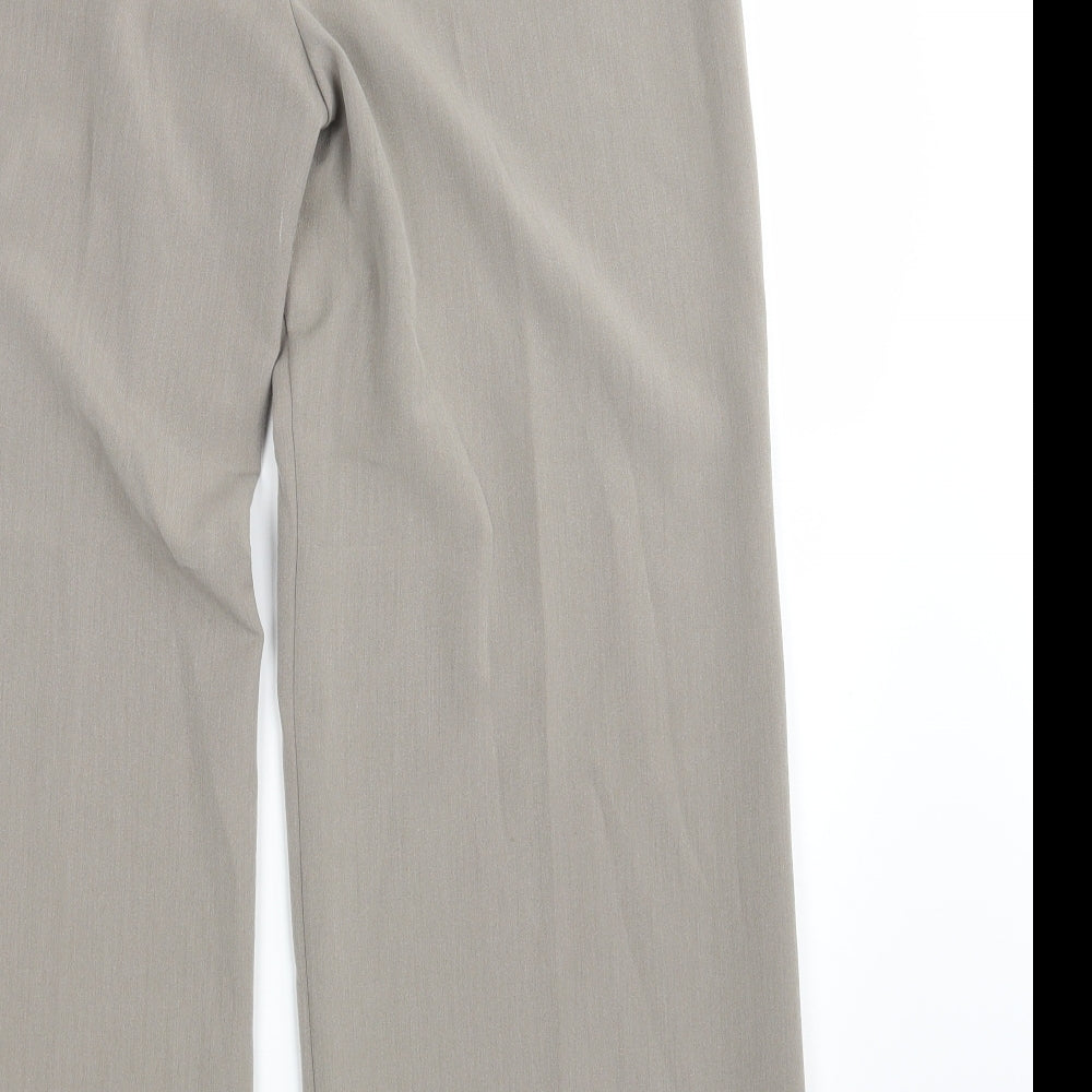 Marks & Spencer Womens Beige Dress Pants Trousers Size 16 L28 in